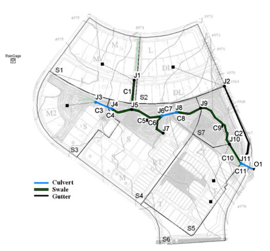 Example 2. Surface Drainage Hydraulics in InfoSWMM and InfoSWMM SA