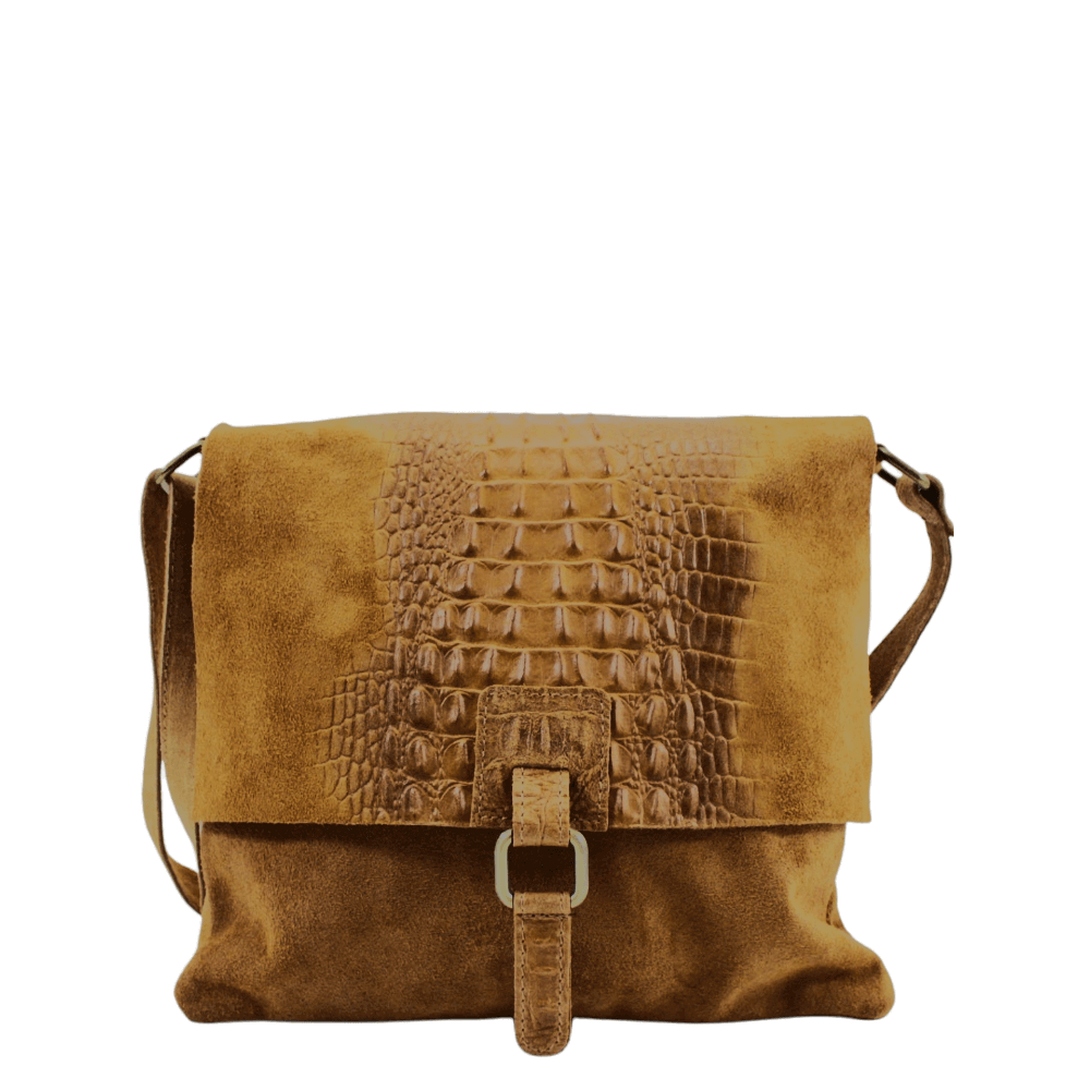 Suede Leather Snakeskin Bag (Snakeskin Cross Body Bag)