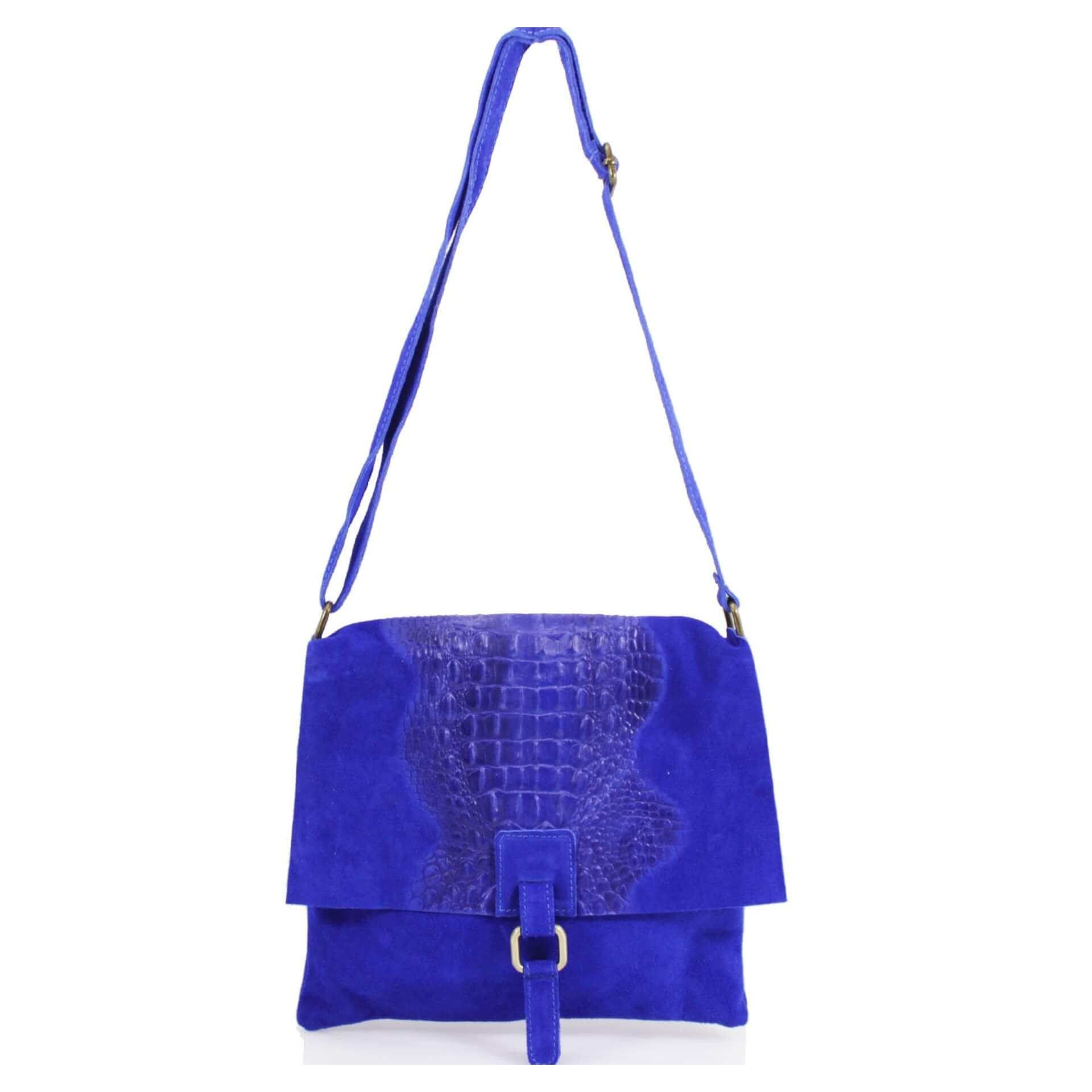 Suede Leather Snakeskin Bag (Snakeskin Cross Body Bag)