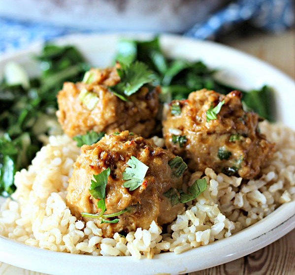 Turkey & Veggie Meatballs with Lemon Rice SWOL Kitchen