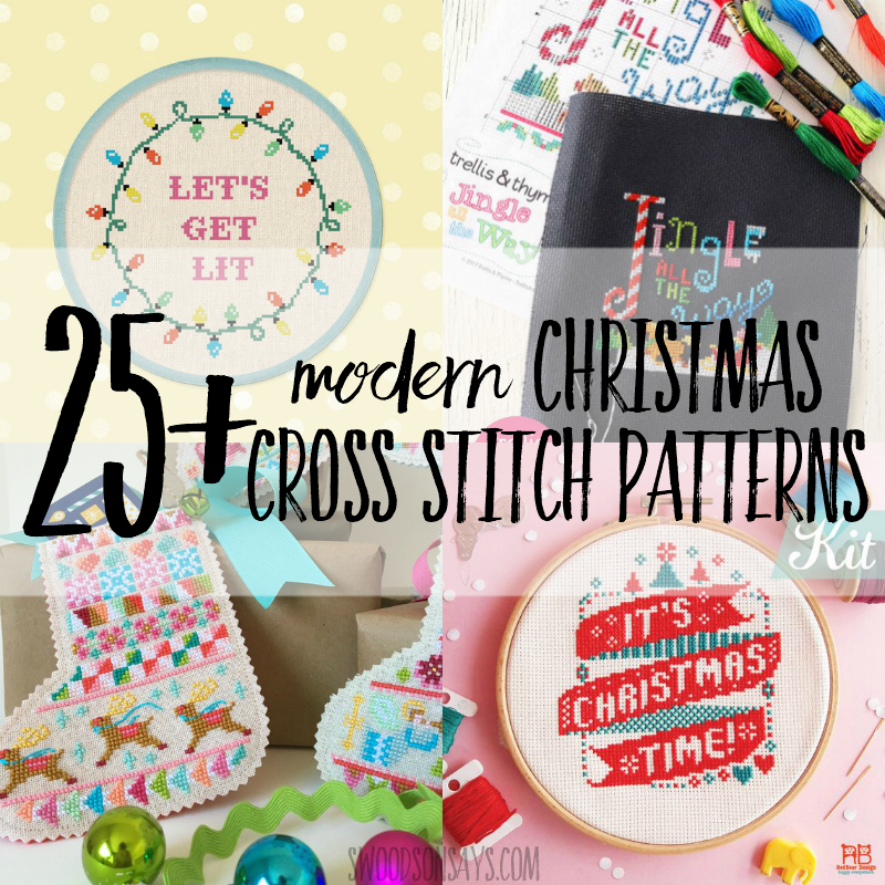 25+ Christmas cross stitch patterns - Swoodson Says