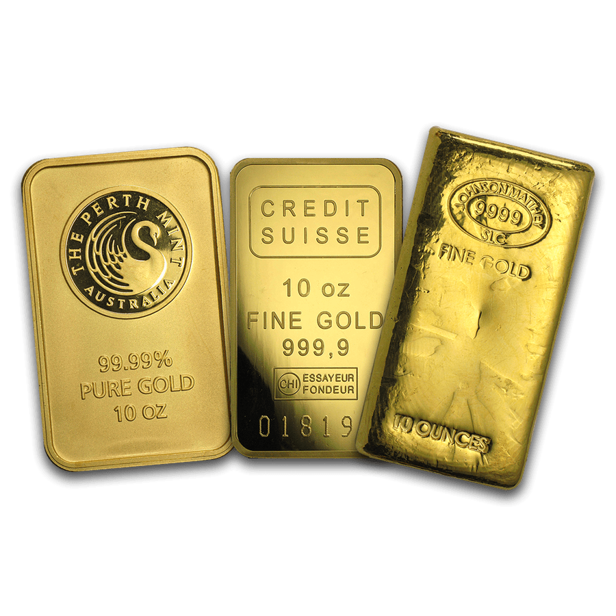 10 oz Gold Bar, Ten Ounce Gold Bar SWP Cayman