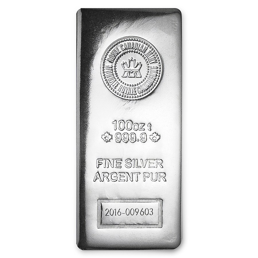 100 oz Silver Bar, 100 ounce Silver Bar SWP Cayman