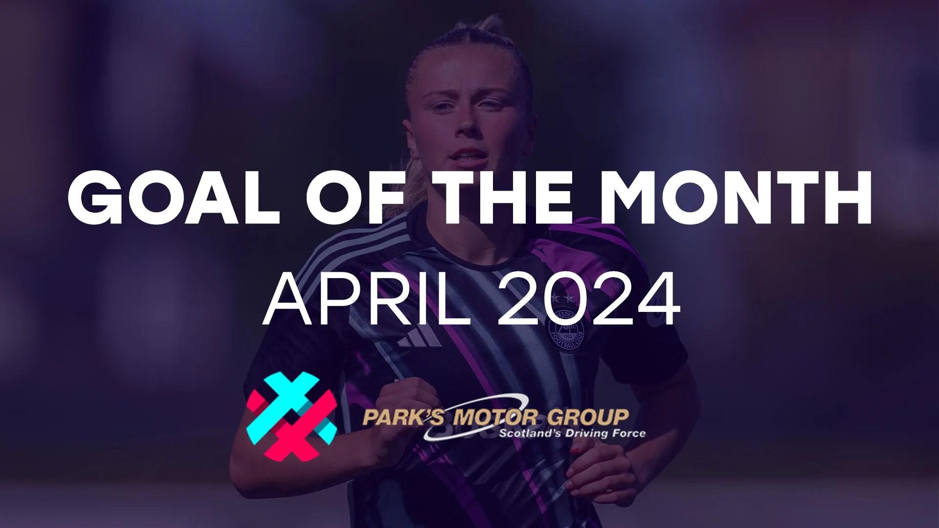 Hannah Innes SWPL Goal of the Month, April 2024 Supported by Park's