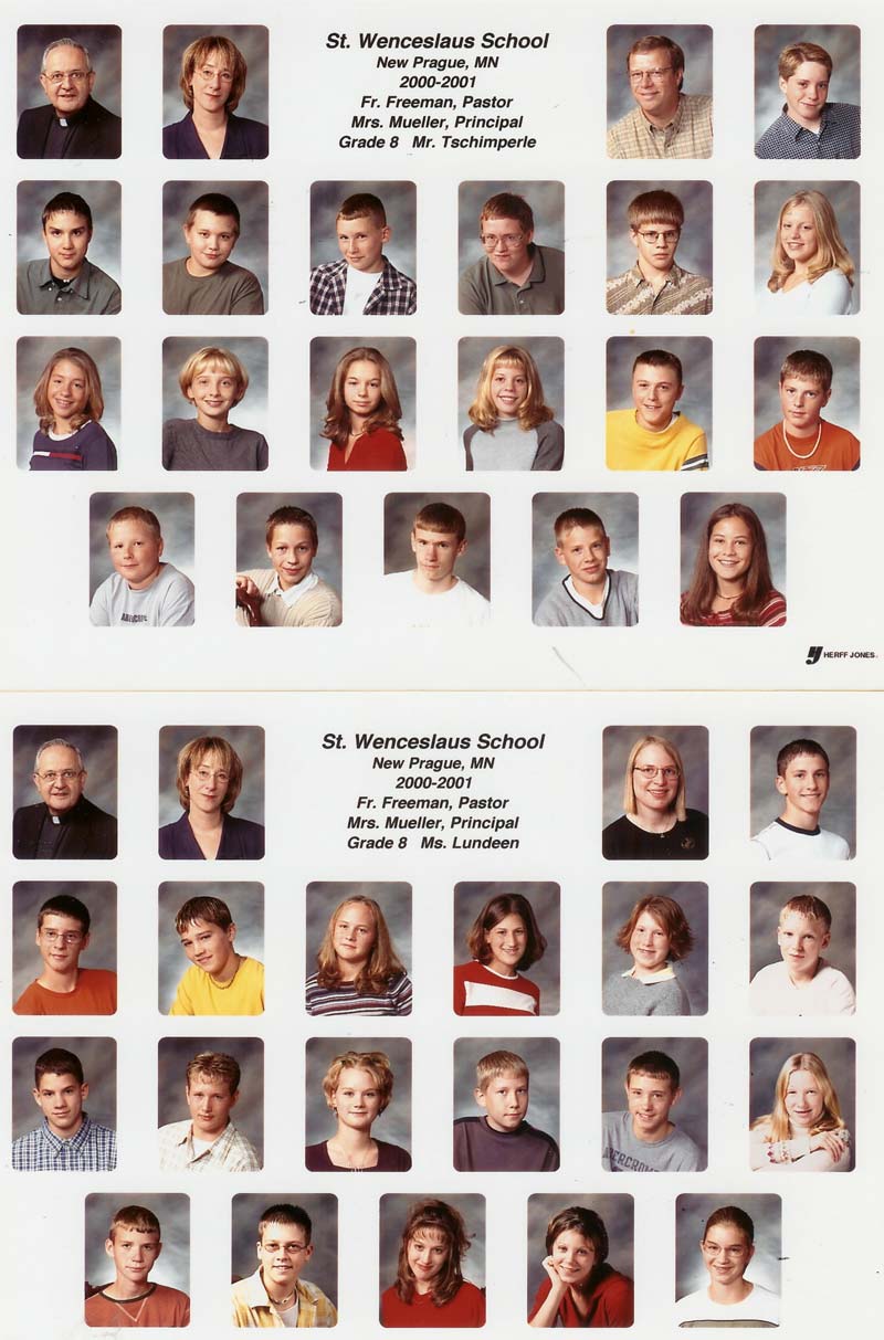 Class of 2001 St. Wenceslaus Catholic School