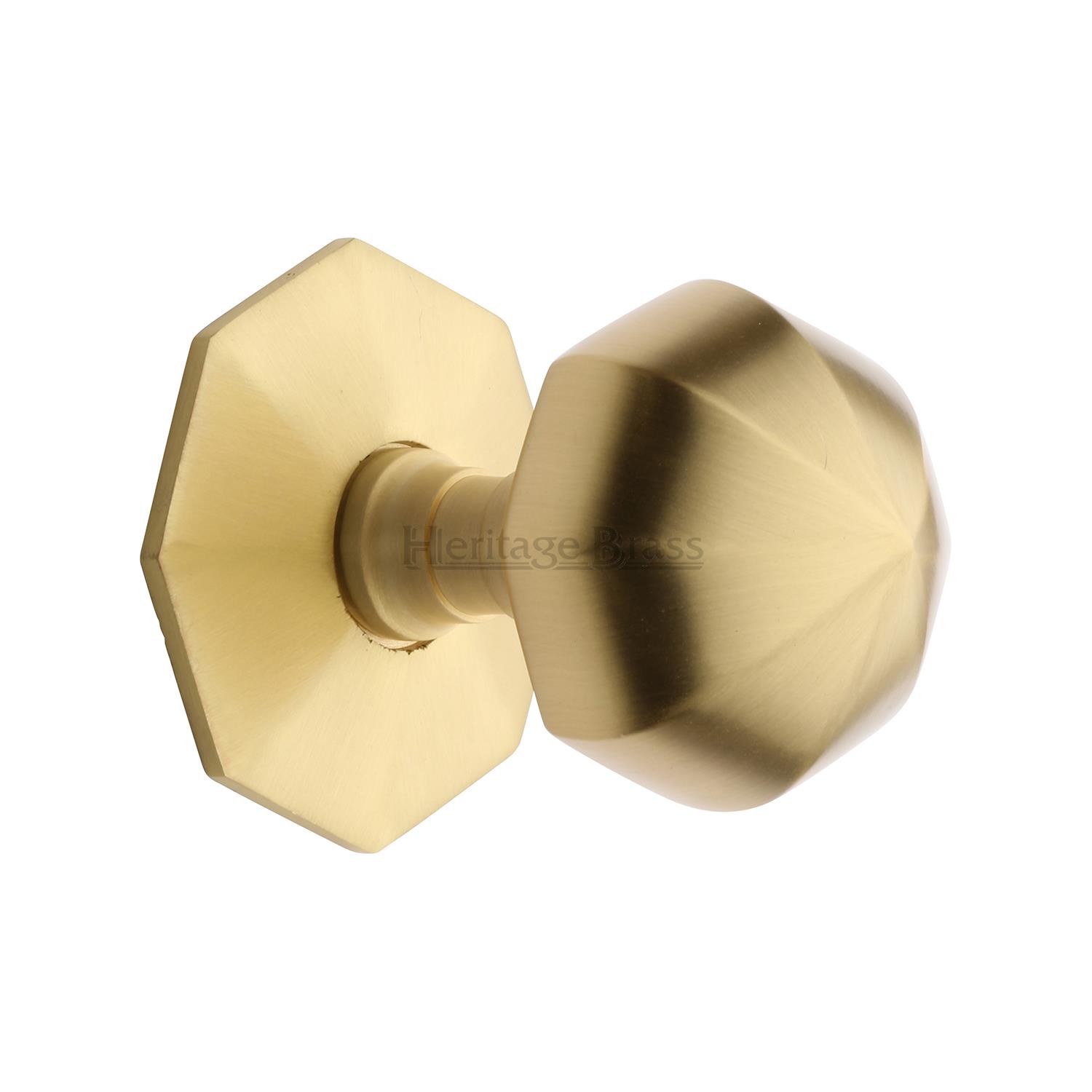 Heritage Brass Octagon Centre Door Knob 2 1/2" SWS Hardware