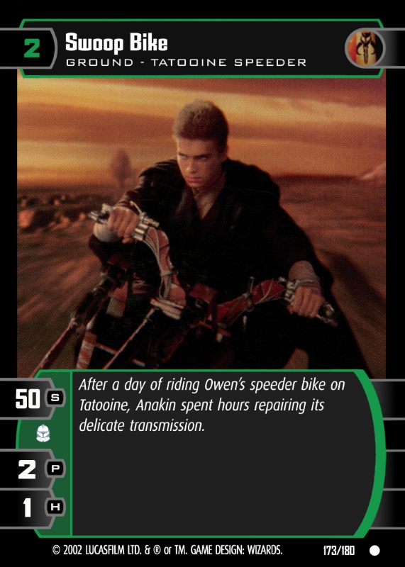 Swoop Bike Card Star Wars Trading Card Game