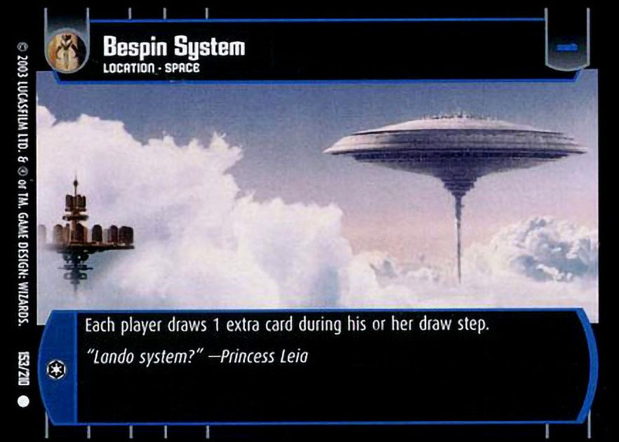 Bespin System Card Star Wars Trading Card Game