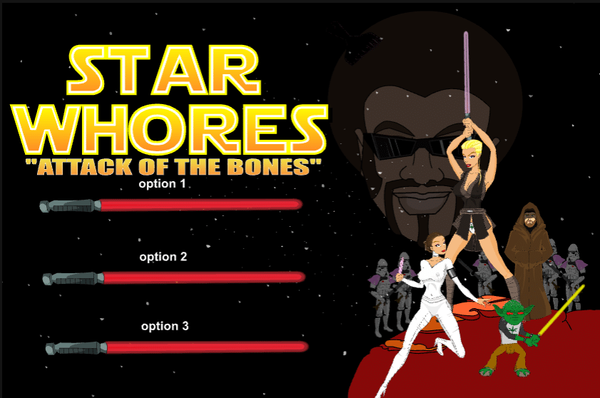 Star Whores: Attack of the Bones - A Hilarious Star Wars Parody Adult Game