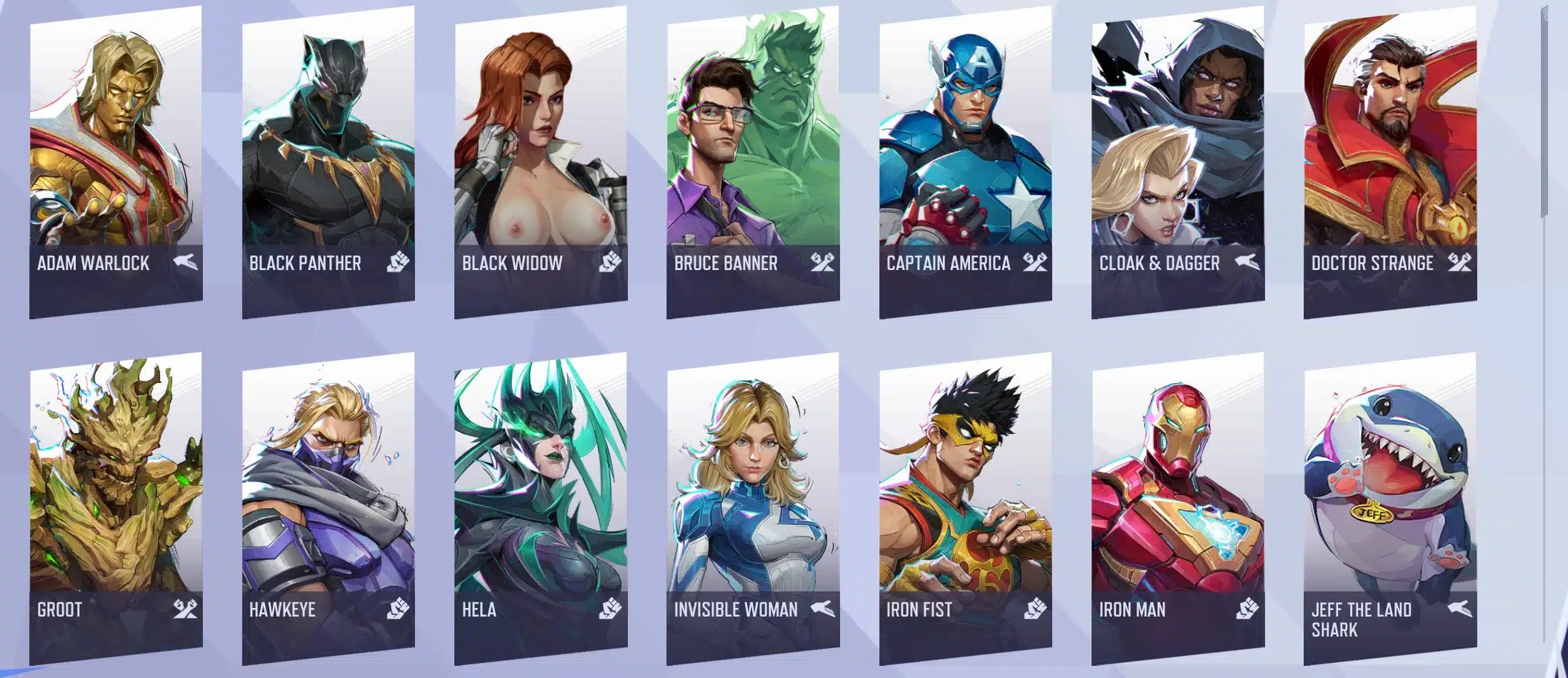 Black Widow NSFW UI Mod for Marvel Rivals: Bold and Unique Customization