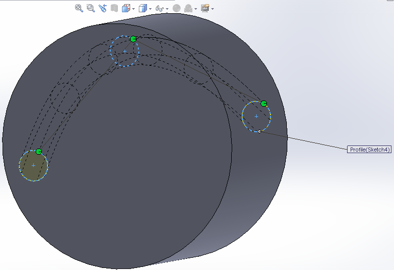 Lofted cut SolidWorks Tutorials