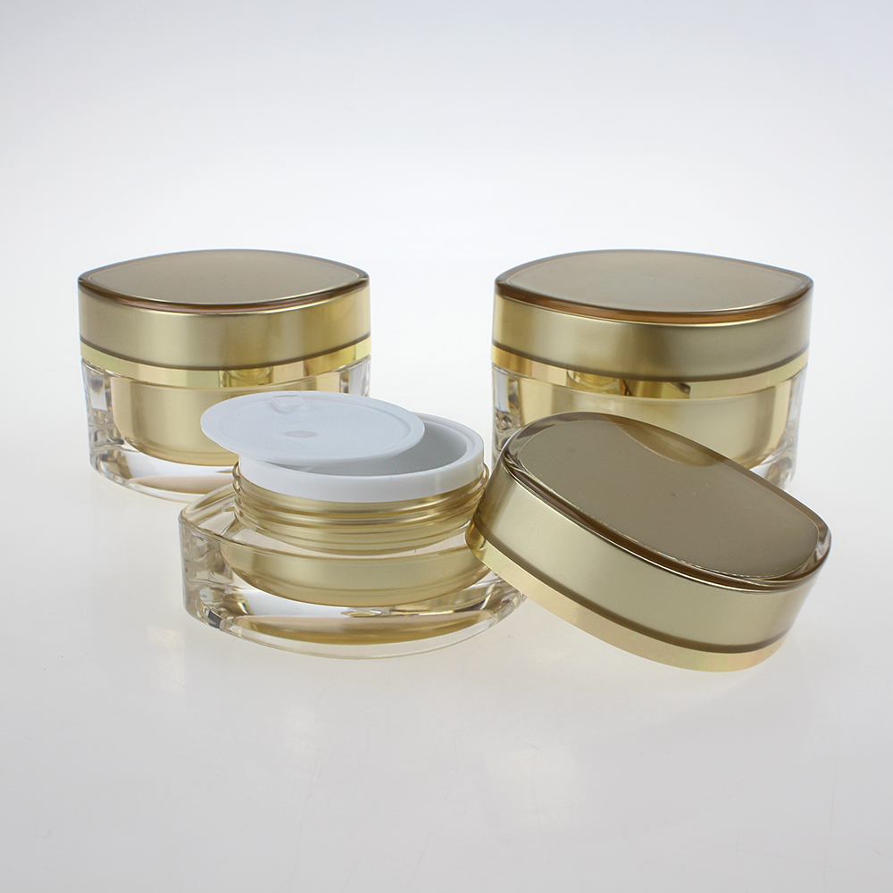 China Suppliers Full Size Gold Skincare Face Cosmetic Package Plastic