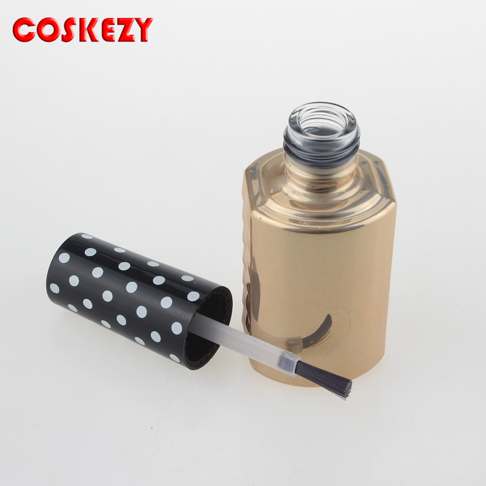 Cosmetic Nail Polish Bottle With Brush, Glass Bottle For Nail Polish CosPack