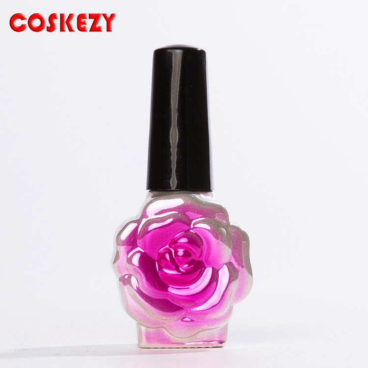 Wholesale Flower Nail Polish Bottle With Brush 12ml CosPack