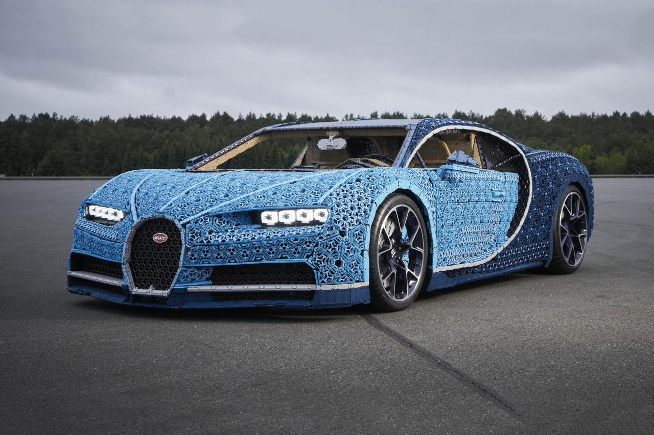 Lego creates fullsize, driveable Bugatti Chiron replica