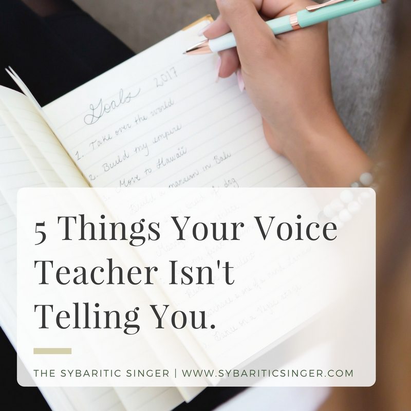 5 Things Your Voice Teacher Isn't Telling You Sybaritic Singer