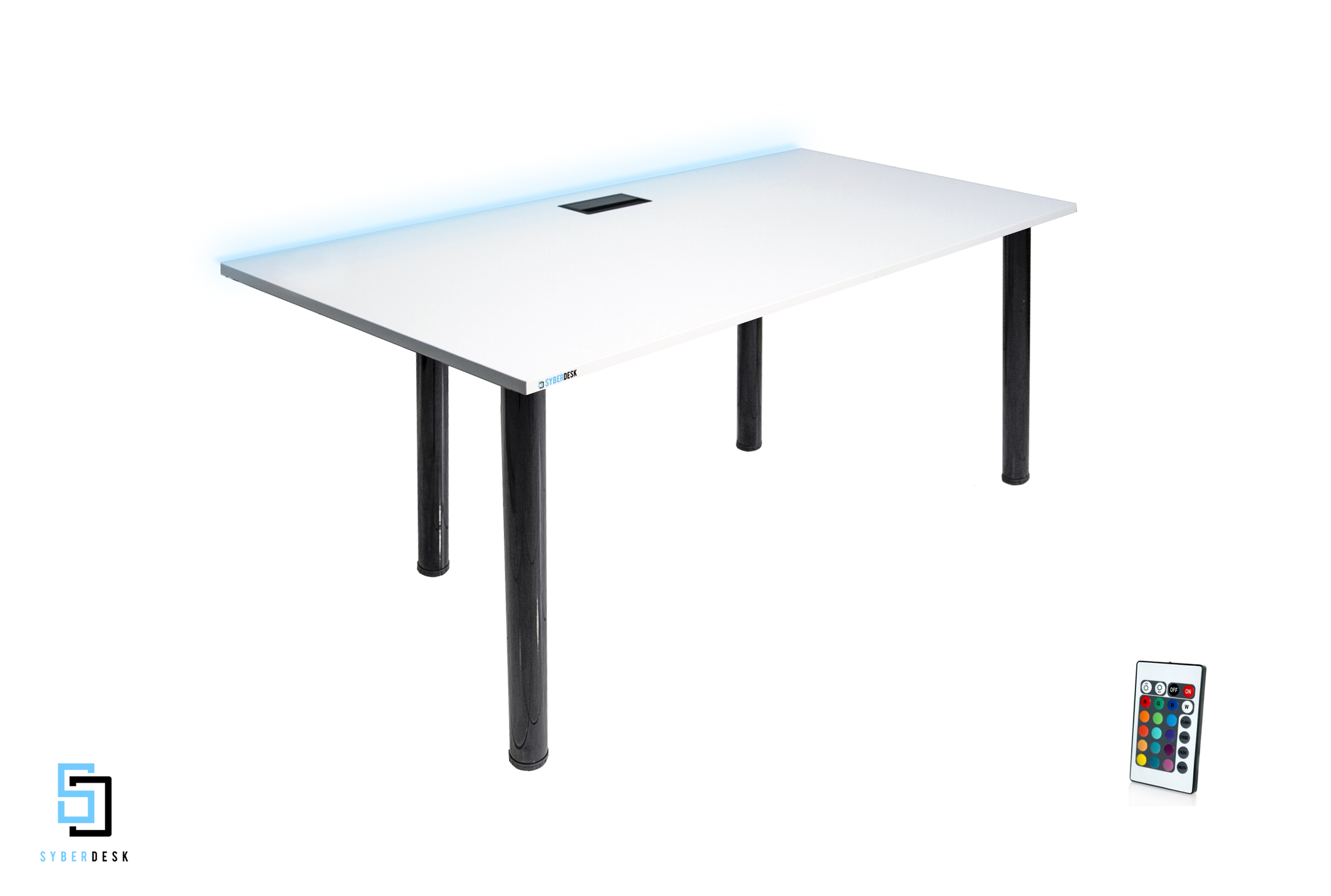 Gaming Desk PRO LED WHITE