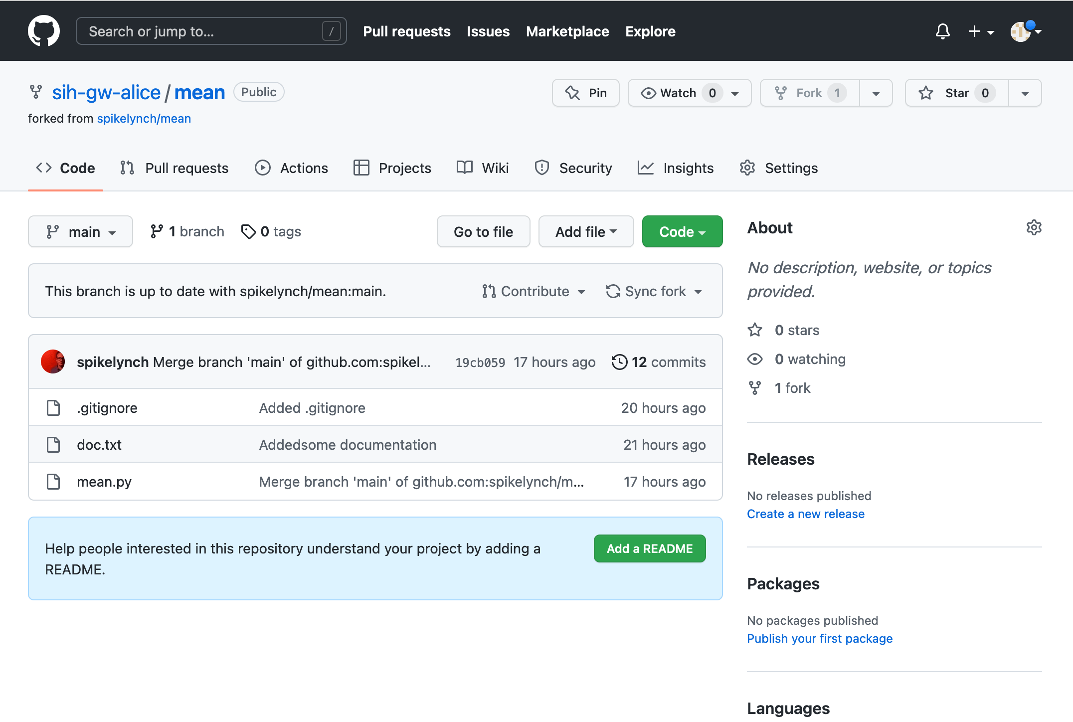 SIH Introduction to Version Control using Git pull_requests