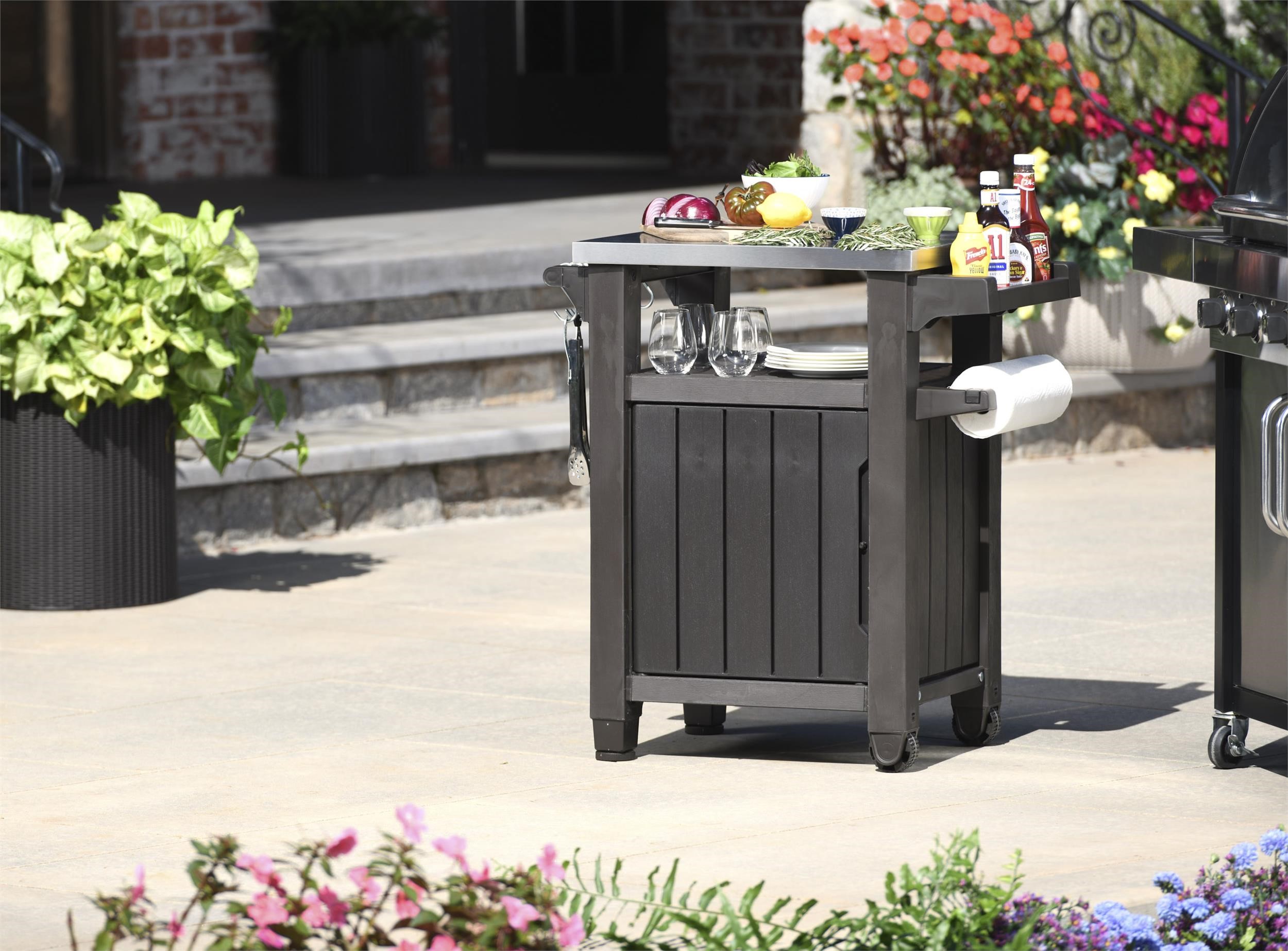 KETER UNITY SMALL BBQ STORAGE/WORK TABLE Sydney Garden Products