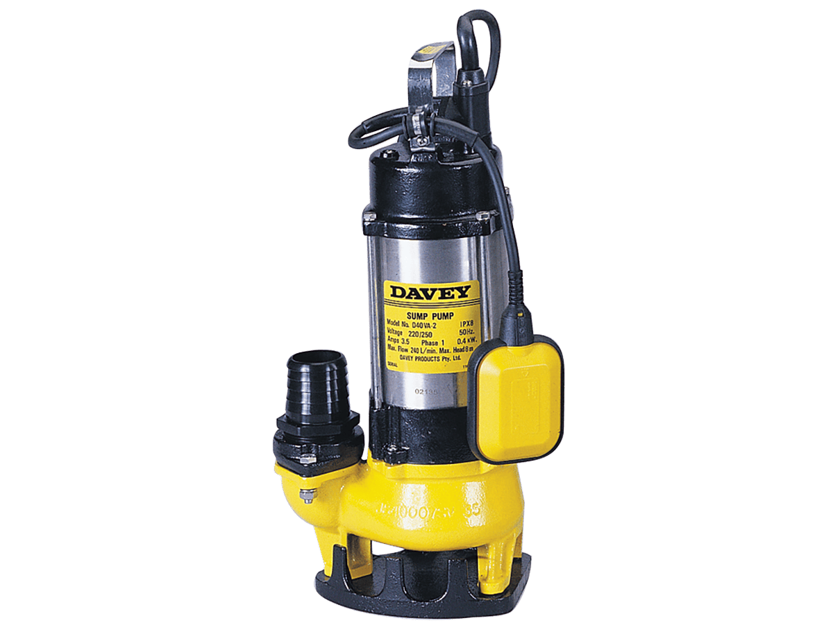 DAVEY D40VA Multipurpose Vortex Sump Pump Sydney Pumps