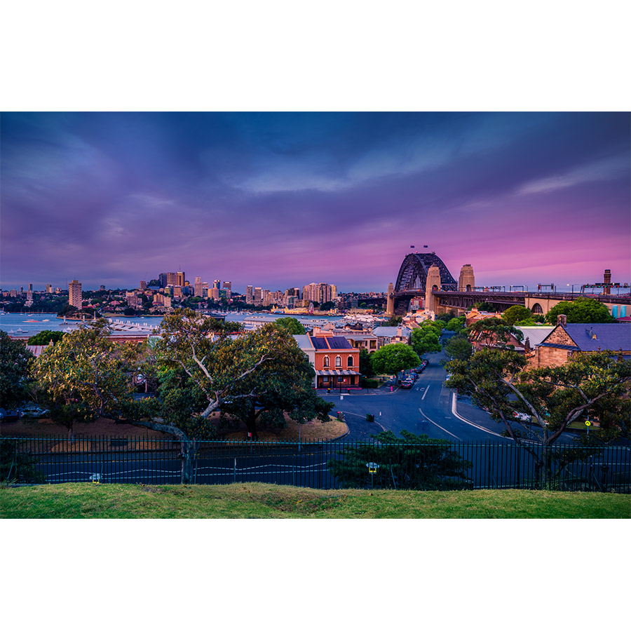 Observatory Hill, Sunset. Sydney Landscape Photography Wall Art Print