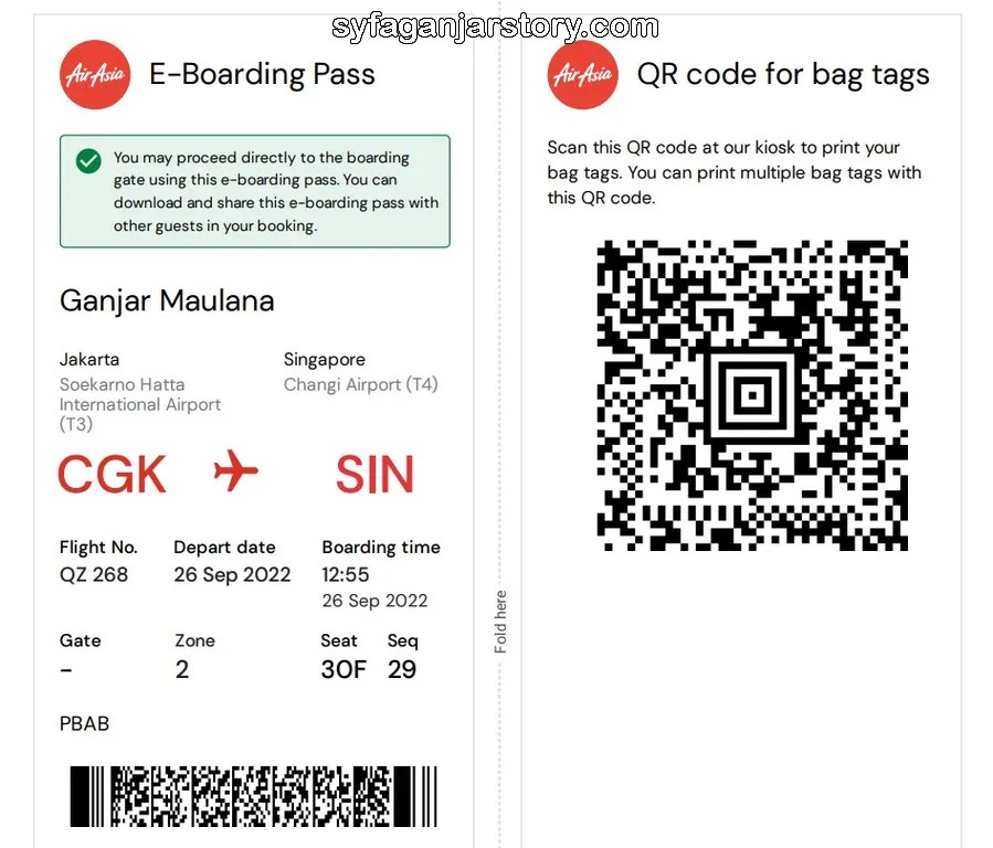 Inilah Fungsi Boarding Pass Pesawat & Informasi di Dalamnya