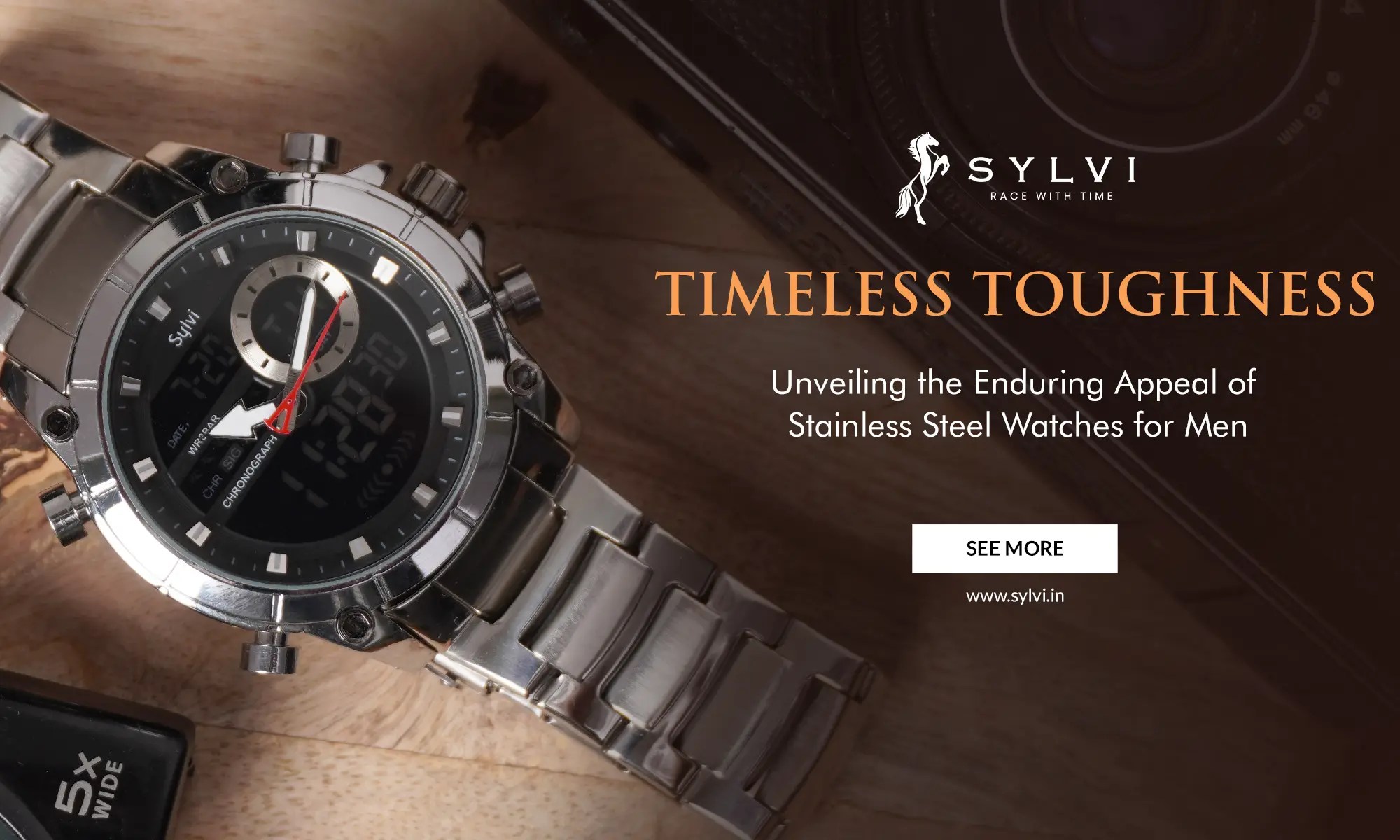 Explore the Best Stainless Steel Watches for Men Online Sylvi