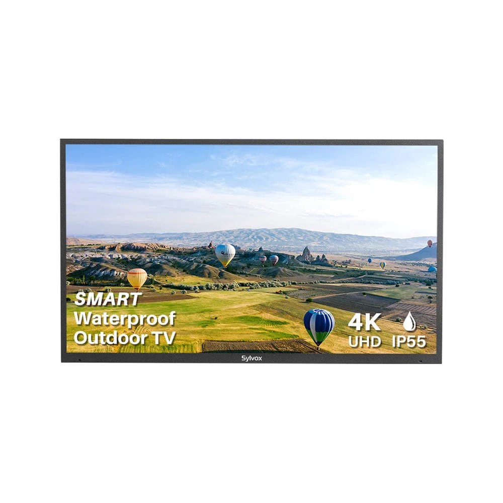 55" Smart Weatherproof 4K Outdoor TV 700Nit for Partial Sun – SYLVOX