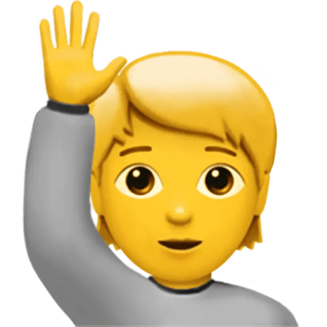🙋 Happy Person Raising One Hand (Person Raising Hand) Emoji 📖 Emoji
