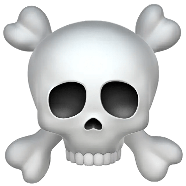 ☠ Skull and Crossbones Emoji 📖 Emoji Meaning Copy & 📋 Paste ( ‿ ) SYMBL