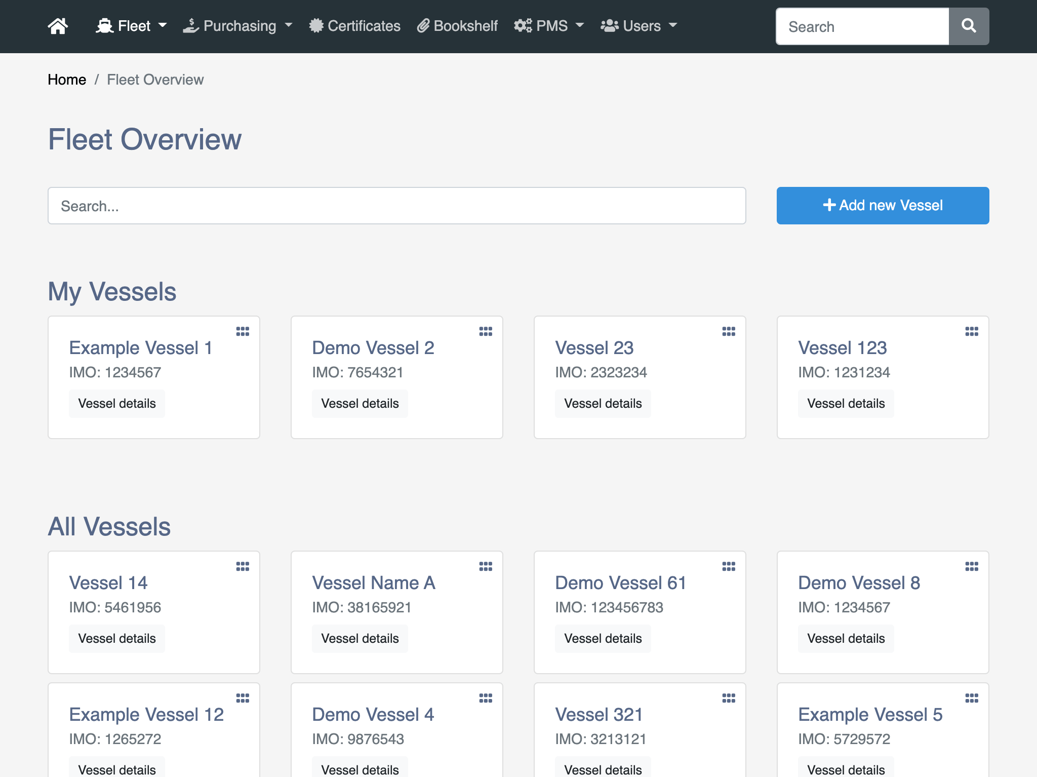 Fleet Management ⚓️ symbolic shipping