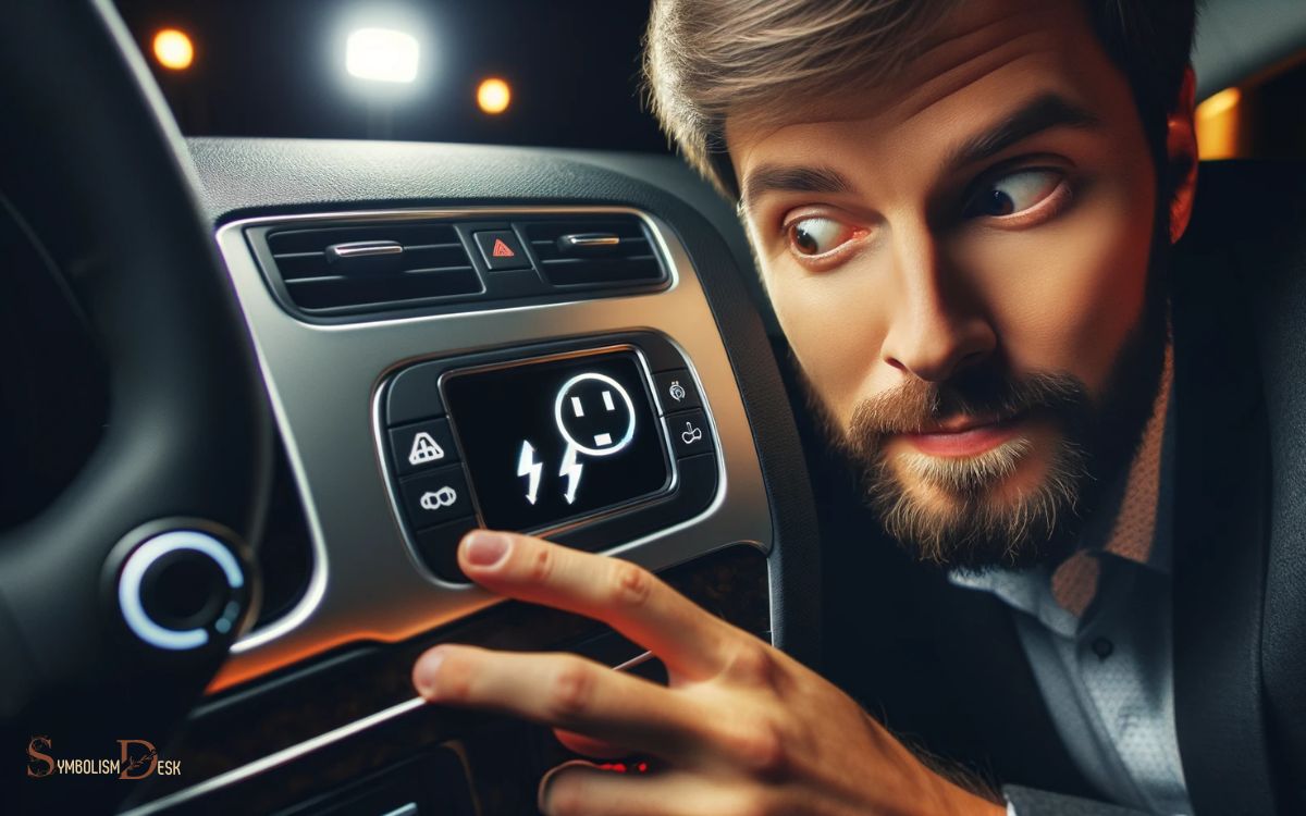 Accessory Power Outlet Symbol In Car Indicator!