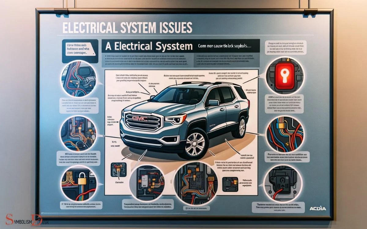 Gmc Acadia Car With Lock Symbol Security Feature!