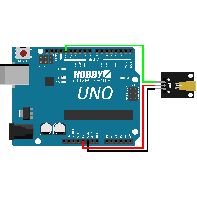 KY008 Arduino Laser Head Sensor Module
