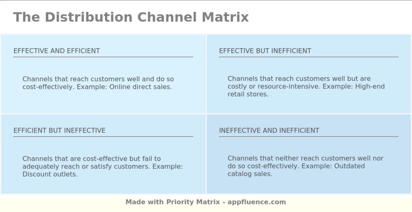 Distribution Channel Matrix [Free download]