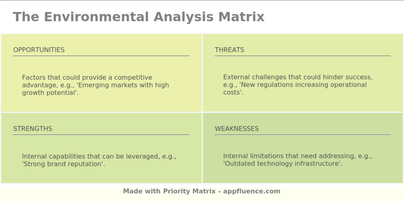 Environmental Analysis Matrix [Free download]