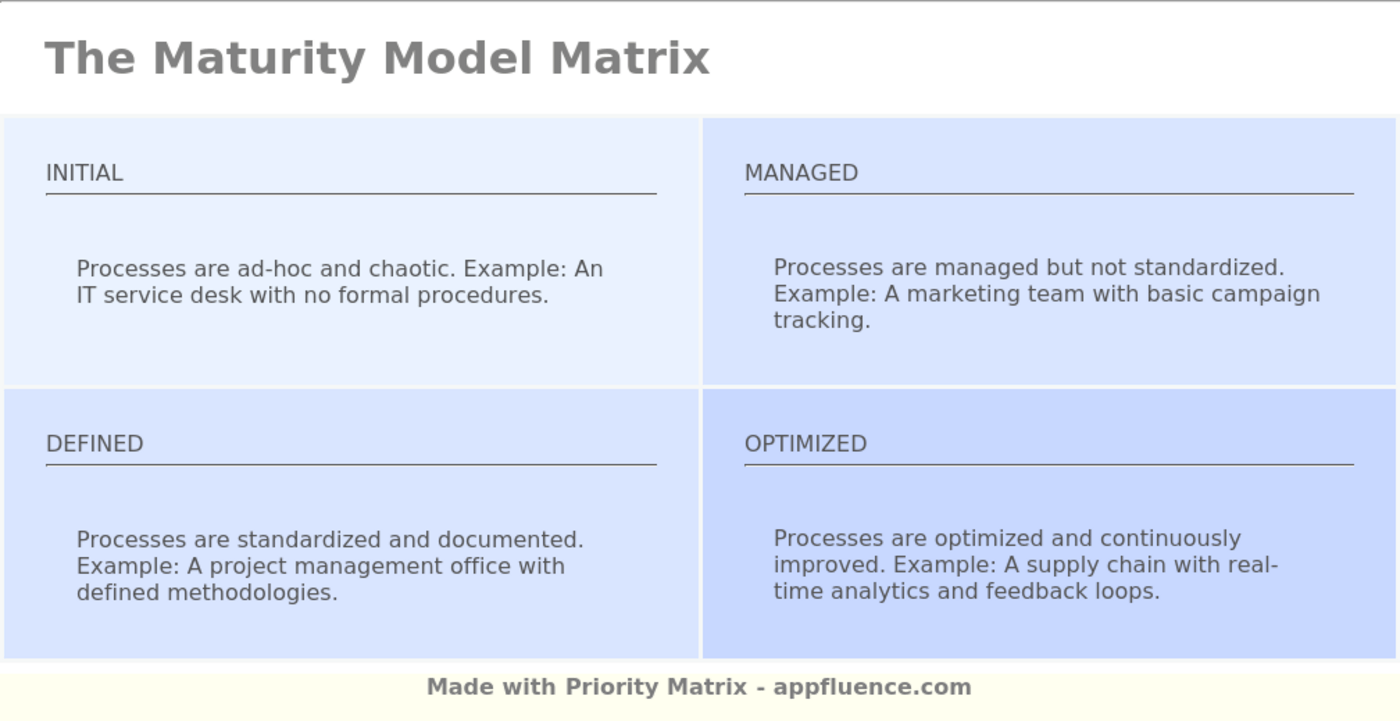 Maturity Model Matrix [Free download]