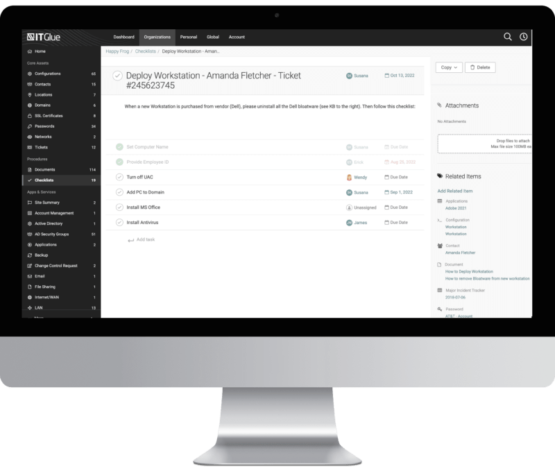 Smart IT Documentation Managed Services Provider Sync21