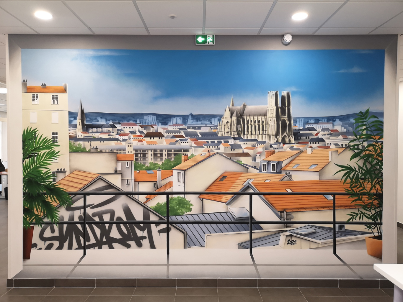 Syndrom Art » Peintures décoratives » Vue sur la ville de