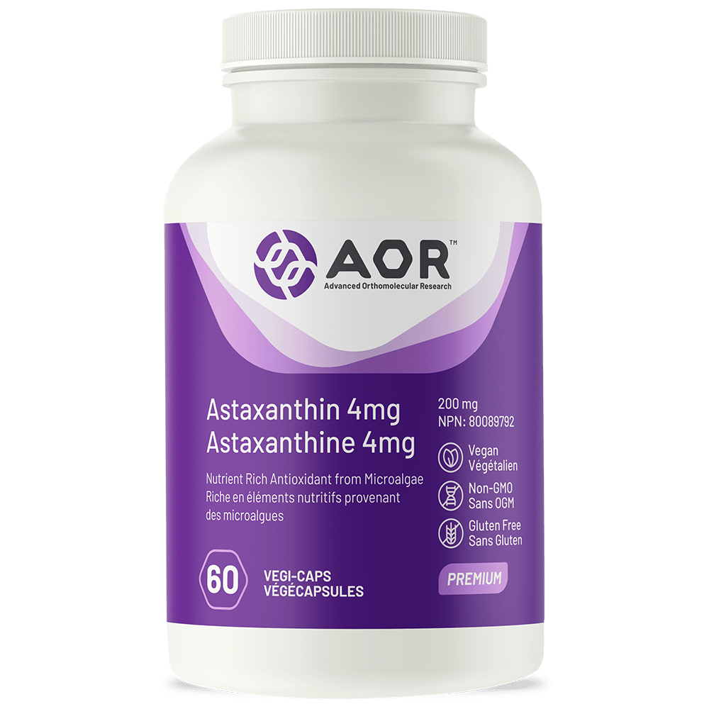 Astaxanthin 4 mg AOR 60 capsules Rég. 49,95 Syner G