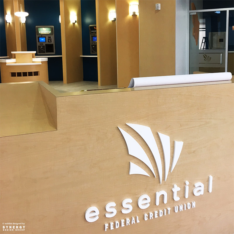 Interior Signage Remodel for Essential Federal Credit Union