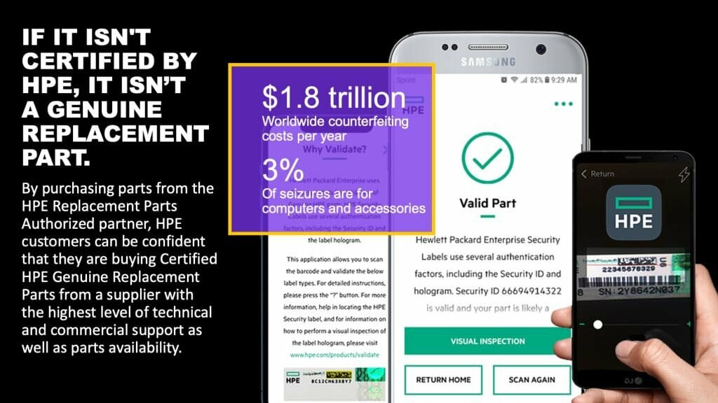 Genuine HPE Parts for Enterprise Security