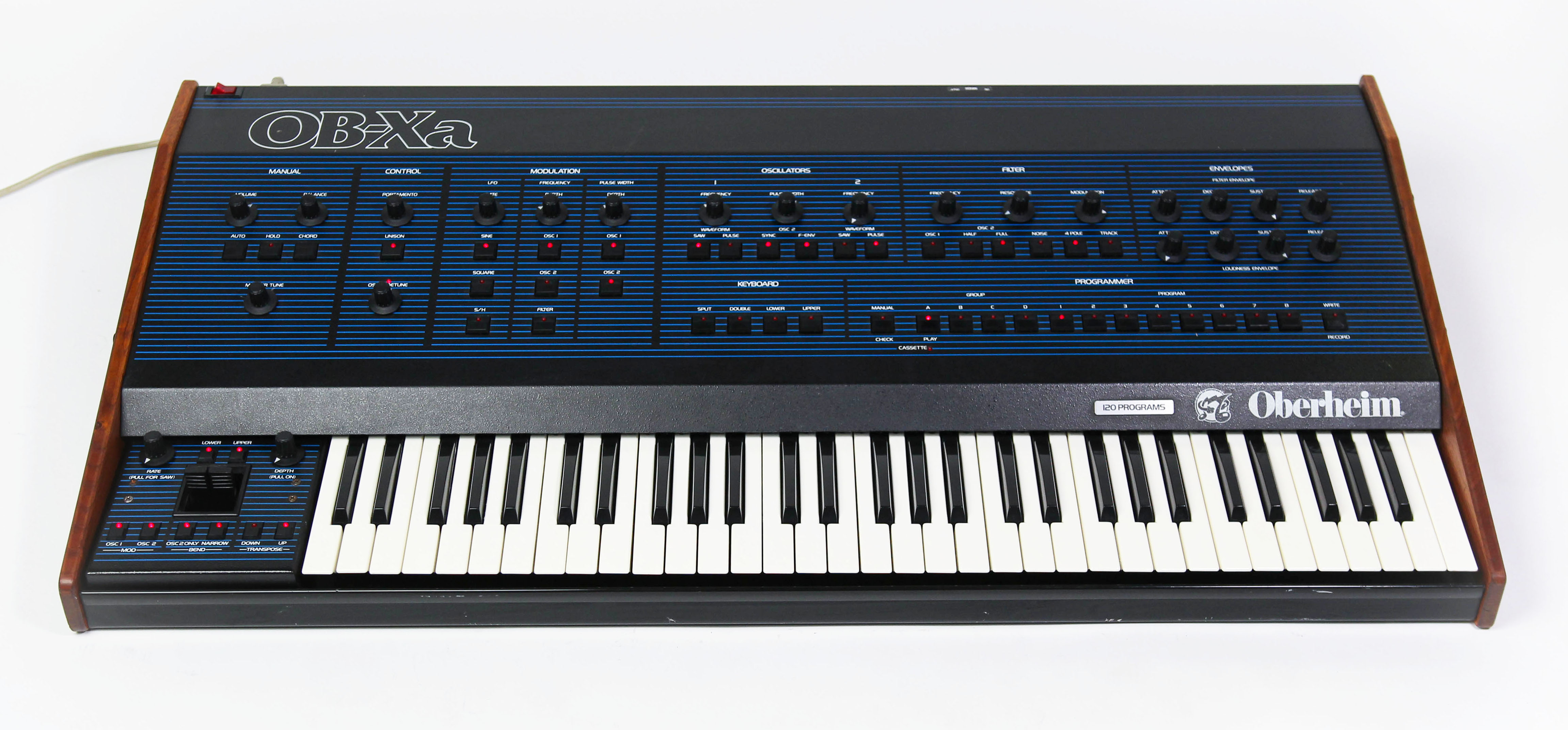 Oberheim OBXa synthesizer, signed by Tom O! Syntaur