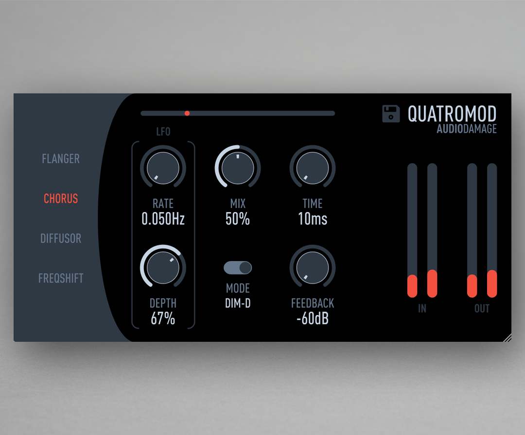 Audio Damage Released QuatroMod 4 Modulation Effects In One Plugin