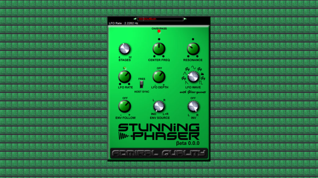 Public Beta Version Of The Stunning Phaser Plugin (VST/AU) Released