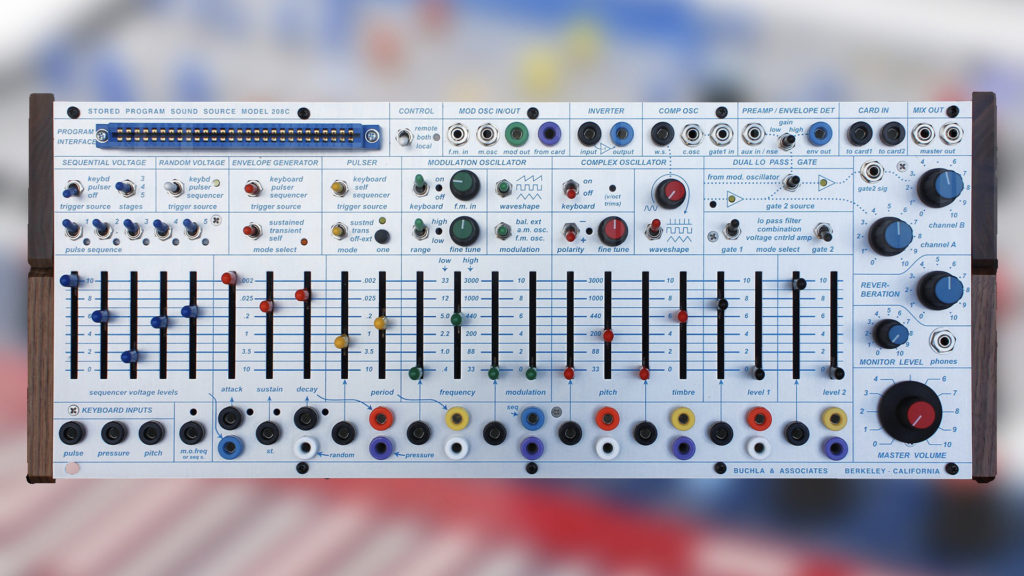 Buchla USA 208C, Easel Command Module & 100 Series Introduced