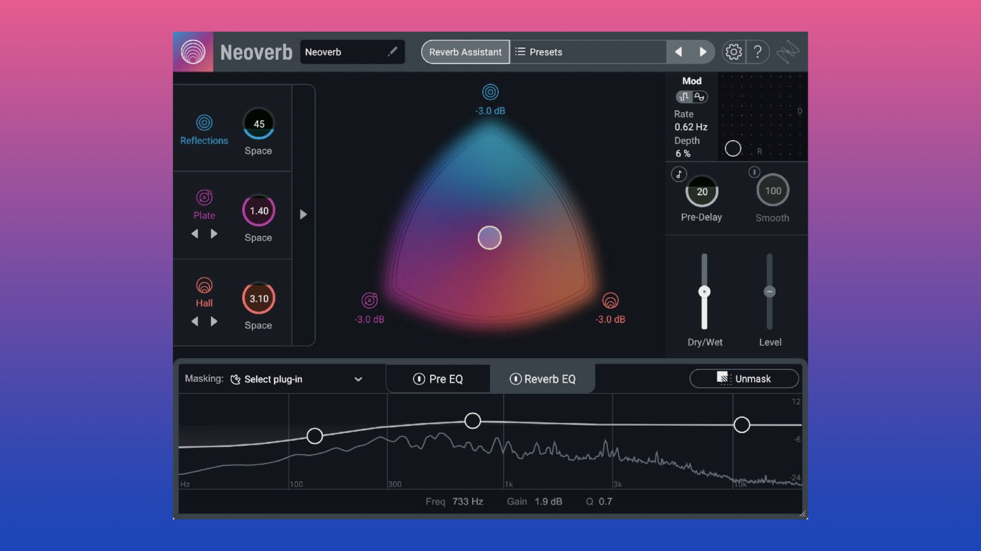 iZotope Neoverb, First Plugin With Your Own Intelligent Reverb Assistant