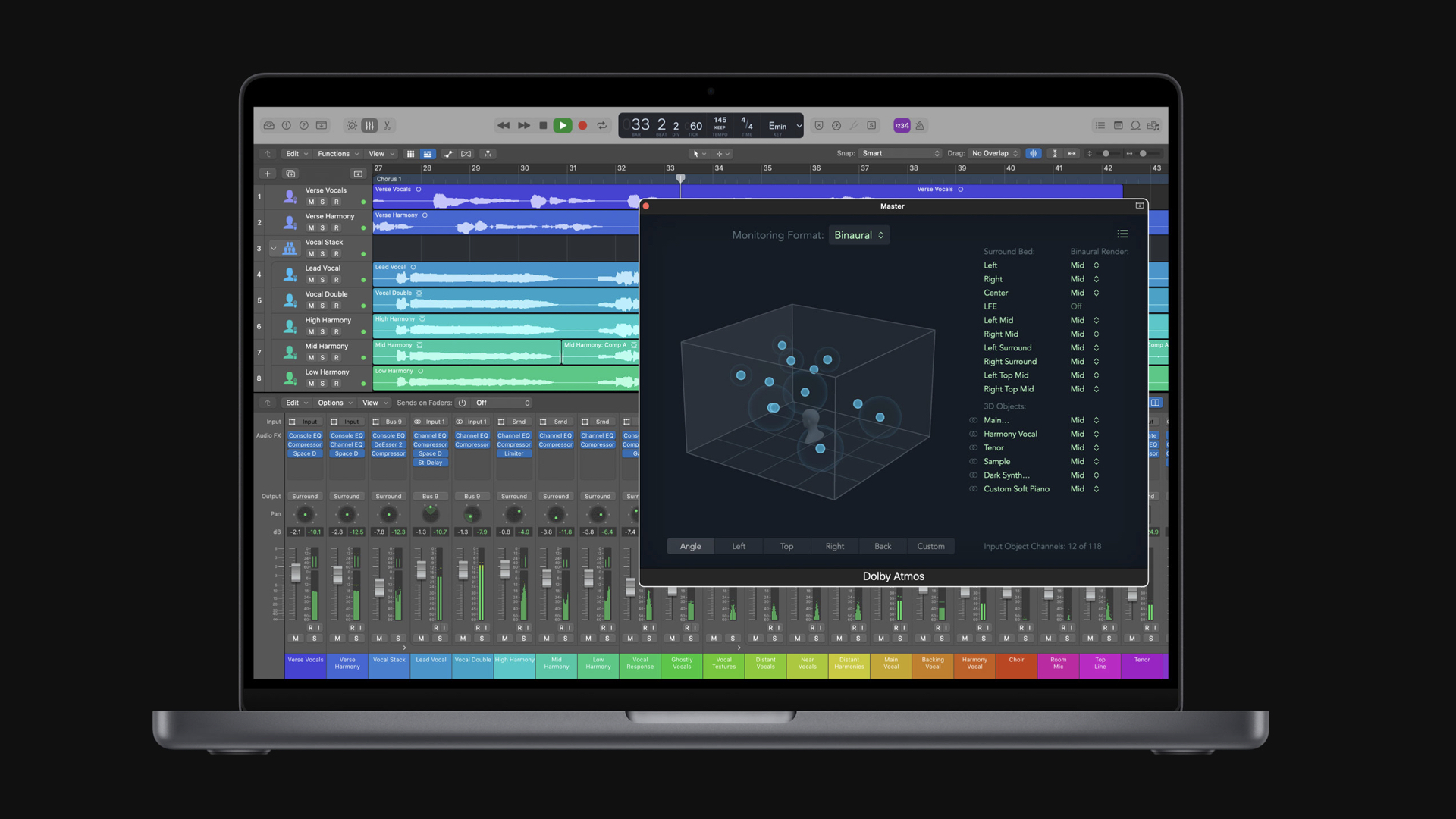 Apple Logic Pro 10.7 adds spatial audio tools, user interface makeover