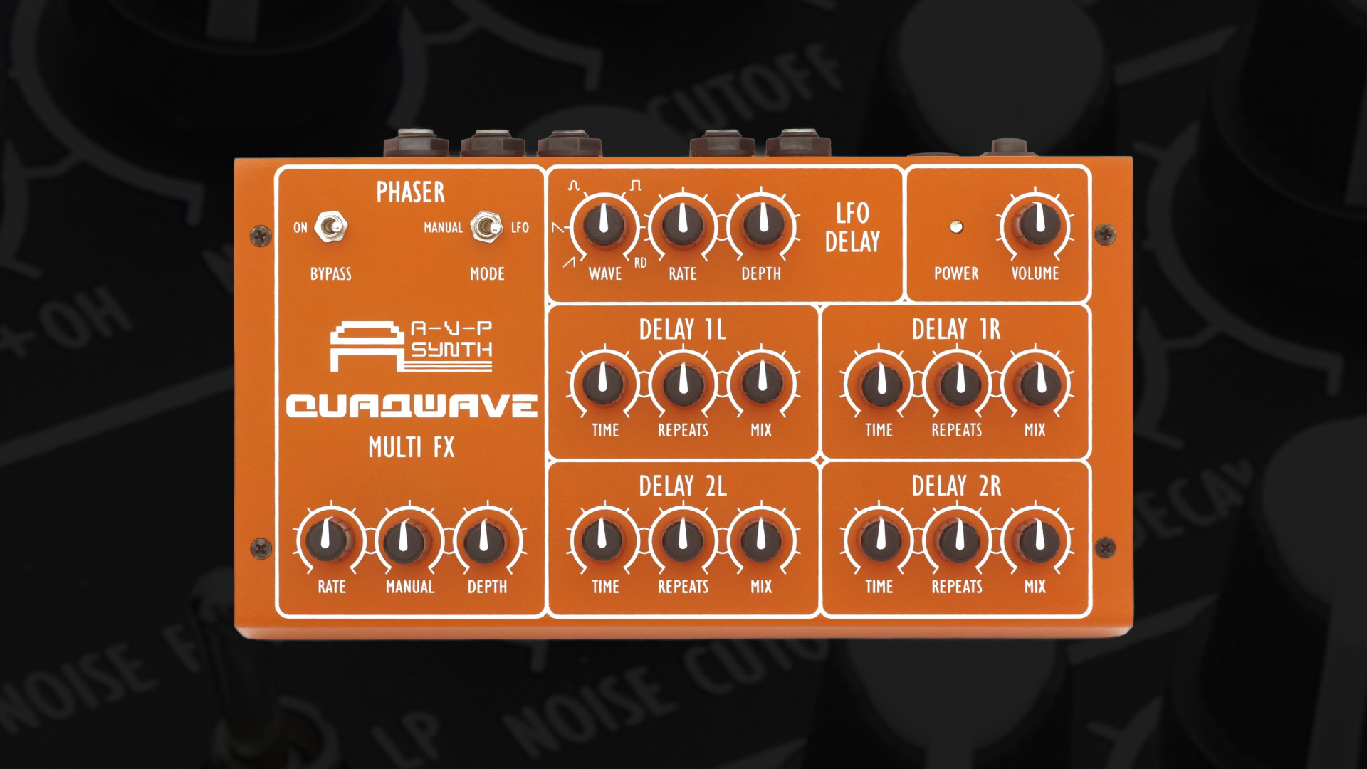 AVP Synth Quadwave, multifx unit with phaser & two stereo delays