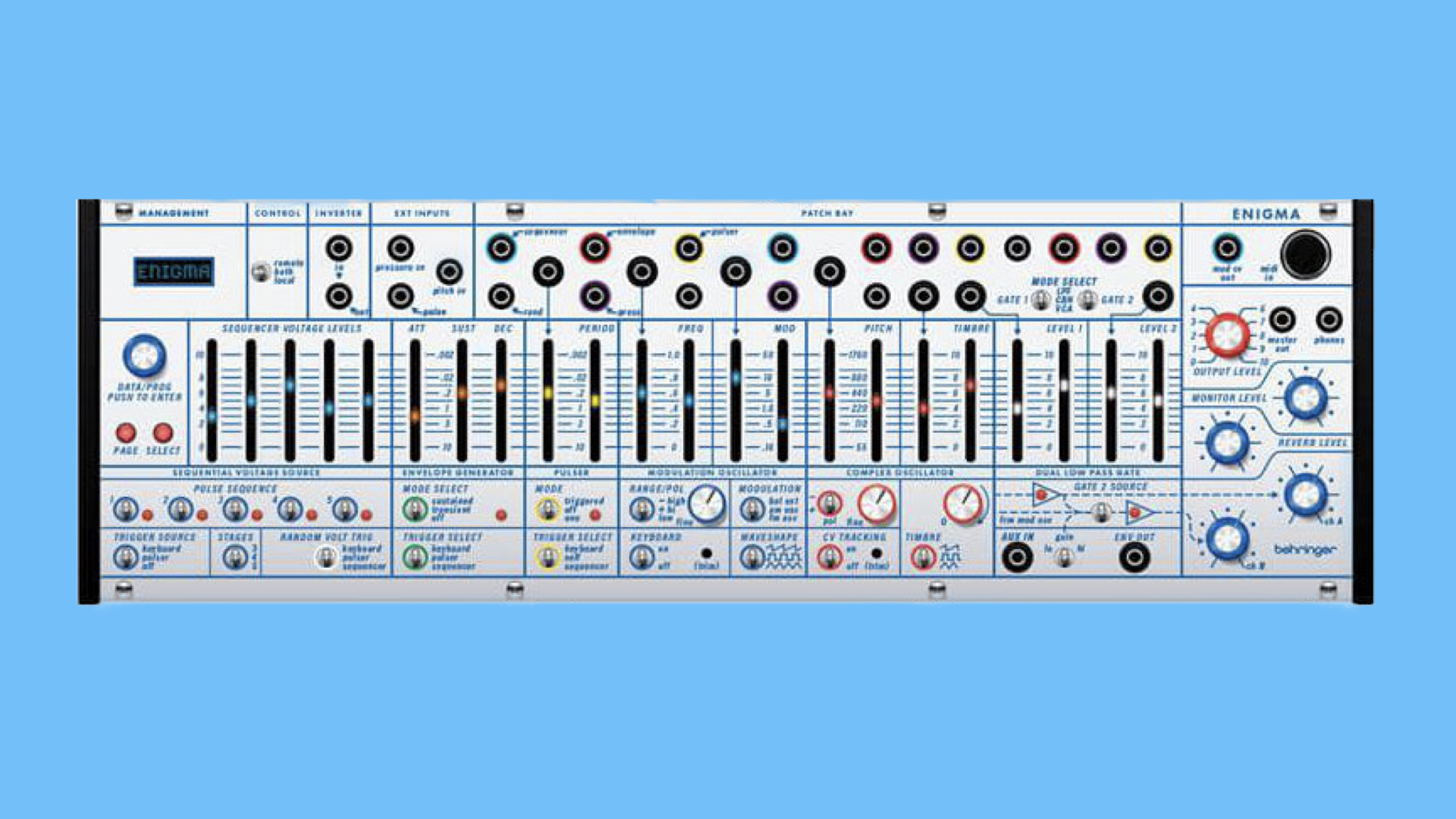 Behringer Enigma, a 399 Buchla Easel 208 Synthesizer clone/replica for